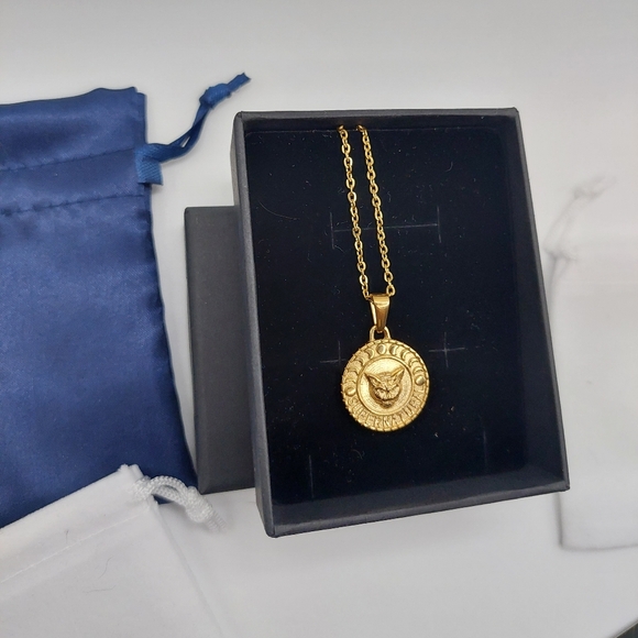 18K Gold Plated "Supernatural" Cat Pendant Necklace - Picture 6 of 13